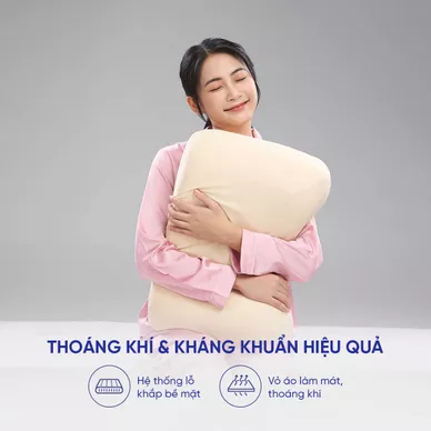 Gối cao su Gummi Butterfly 100% thiên nhiên nâng đỡ vai - Ảnh 6