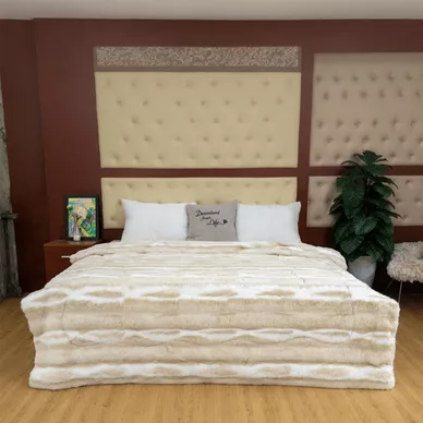 Chăn đông lông chồn cao cấp giữ ấm Amando Warm - Ảnh 10