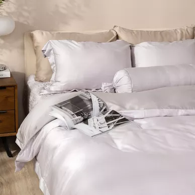 Bộ chăn ga chun chần Lụa Tencel cao cấp Amando Élan 5 chi tiết TC001 - Thumbnail