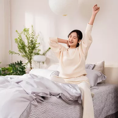 Bộ chăn ga chun chần Lụa Tencel cao cấp Amando Élan 5 chi tiết TC001 - Ảnh 5