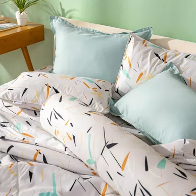 Bộ Ga chun microfiber Amando Ellie họa tiết 4 chi tiết M03 - Ảnh 2