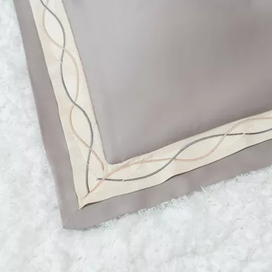 Bộ Chăn ga lụa tencel cao cấp Amando Soulmate 7 chi tiết màu Xám - Ảnh 7