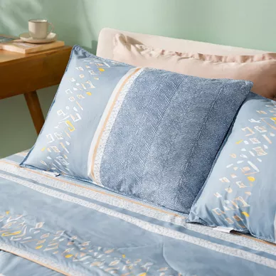 Bộ Ga chun microfiber Amando Ellie họa tiết 5 chi tiết M02 - Ảnh 9