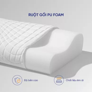 Gối foam Goodnight Nori 1.0 lượn sóng nâng đỡ cổ vai gáy - Ảnh 6