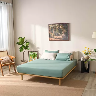 Bộ ga chun micro satin Amando Cozy 3 chi tiết - Ảnh 5