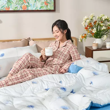 Bộ Ga chun sợi gỗ thiên nhiên Amando Aleena 5 chi tiết - Ảnh 3