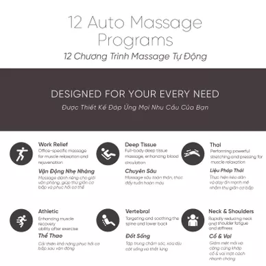Ghế massage Ogawa Vogue-X giảm đau nhức cơ bắp, giải phóng các điểm căng cơ - Ảnh 6