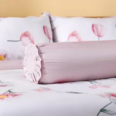 Bộ chăn ga phủ sợi gỗ thiên nhiên Amando Jamila 5 chi tiết LC008 - Ảnh 7