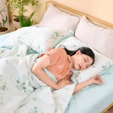 Bộ chăn ga chun sợi gỗ thiên nhiên Amando Jamila 5 chi tiết LC010 - Ảnh 2