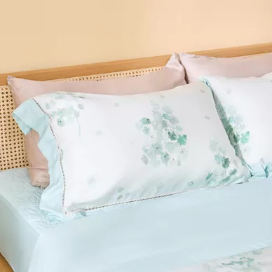Bộ chăn ga chun sợi gỗ thiên nhiên Amando Jamila 5 chi tiết LC010 - Ảnh 8