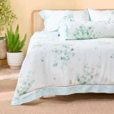 Bộ chăn ga chun sợi gỗ thiên nhiên Amando Jamila 5 chi tiết LC010 - Ảnh 7