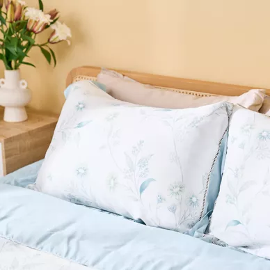 Bộ chăn ga chun sợi gỗ thiên nhiên Amando Jamila 5 chi tiết LC011 - Ảnh 6