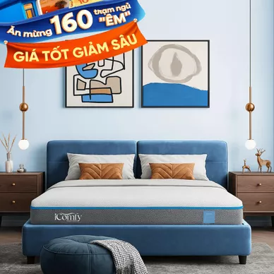 Nệm foam iComfy Coolax massage thoáng mát dày 15cm (BST Ngủ Mát) - Ảnh 2