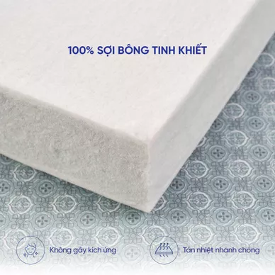 Nệm bông ép Wonjun Pure & Fresh dày 5/9cm gấp 3 - Ảnh 13