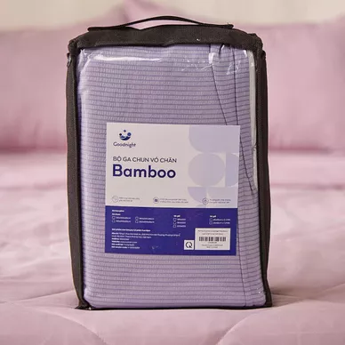 Bộ ga chun vỏ chăn Goodnight Bamboo mềm mại, điều hòa thân nhiệt - Ảnh 7