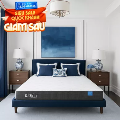 Nệm foam iComfy Coolax Plus nâng cấp làm mát dày 20cm (BST Ngủ Mát) - Ảnh 2