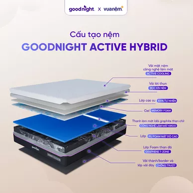 Nệm foam công nghệ Đức Goodnight Active Hybrid dày 20cm - Ảnh 11