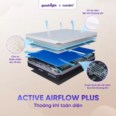 Nệm foam công nghệ Đức Goodnight Active Hybrid dày 20cm - Ảnh 14