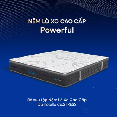 [Mới - Độc quyền] Nệm lò xo túi độc lập 3 vùng Dunlopillo de.Stress Powerful - Ảnh 8