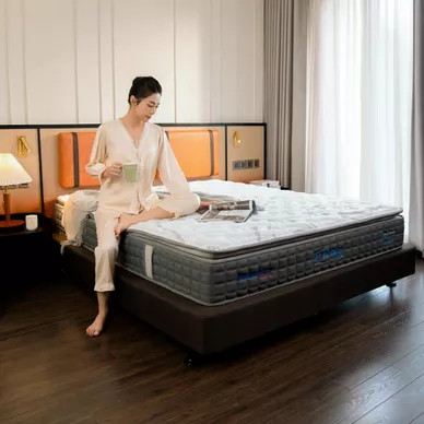[Mới - Độc quyền] Nệm lò xo song song công nghệ cách ly chuyển động Dunlopillo de.Stress Energy - Ảnh 23