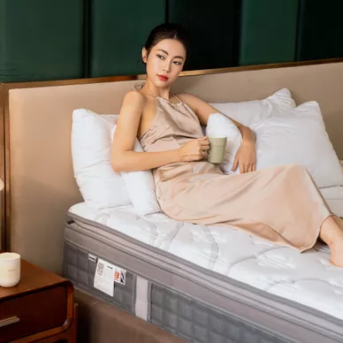 [Mới - Độc quyền] Nệm lò xo độc lập phân 5 vùng nâng đỡ chuyên sâu Dunlopillo de.Stress Release - Ảnh 22