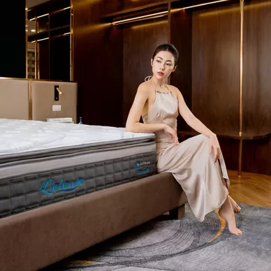 [Mới - Độc quyền] Nệm lò xo độc lập phân 5 vùng nâng đỡ chuyên sâu Dunlopillo de.Stress Release - Ảnh 24
