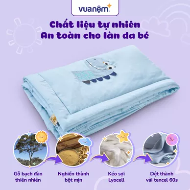 Bộ tấm trải trẻ em đi học Deepsleep Thỏ TC002 - Ảnh 6