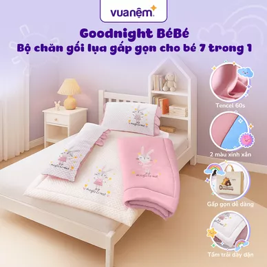 Bộ tấm trải trẻ em đi học Deepsleep Thỏ TC002 - Ảnh 2