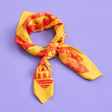 Khăn Goodnight Bandana lụa latin phiên bản linh vật - Ảnh 7