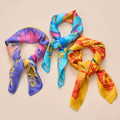 Khăn Goodnight Bandana lụa latin phiên bản linh vật - Ảnh 6