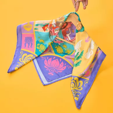 Khăn Goodnight Bandana lụa latin phiên bản linh vật - Ảnh 10