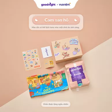 Hộp quà Goodnight Box phiên bản linh vật: Bộ ga chun cao cấp tencel Goodnight Airsilk 20cm - Ảnh 20