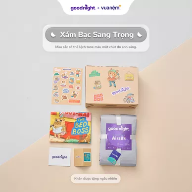 Hộp quà Goodnight Box phiên bản linh vật: Bộ ga chun cao cấp tencel Goodnight Airsilk 20cm - Ảnh 19
