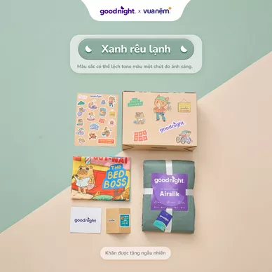 Hộp quà Goodnight Box phiên bản linh vật: Bộ ga chun cao cấp tencel Goodnight Airsilk 20cm - Ảnh 25