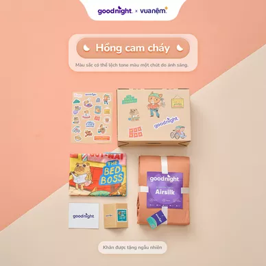 Hộp quà Goodnight Box phiên bản linh vật: Bộ ga chun cao cấp tencel Goodnight Airsilk 20cm - Ảnh 21
