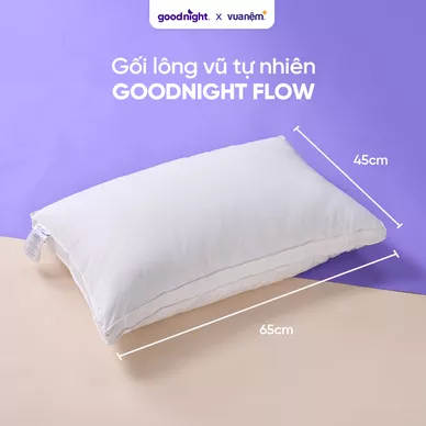 Gối lông vũ tự nhiên Goodnight Flow - Ảnh 2