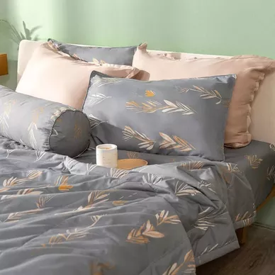 Bộ Ga chun microfiber Amando Ellie họa tiết 4 chi tiết M05 - Thumbnail