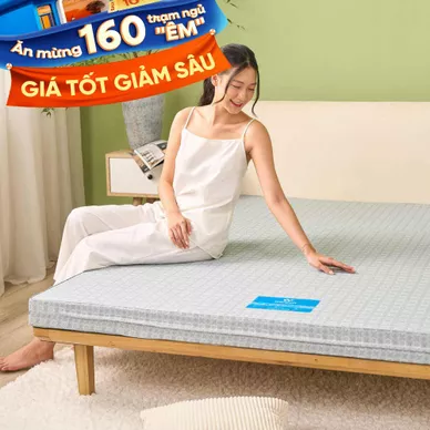 Nệm bông ép Wonjun Pure & Fresh dày 5/9cm gấp 3 - Thumbnail