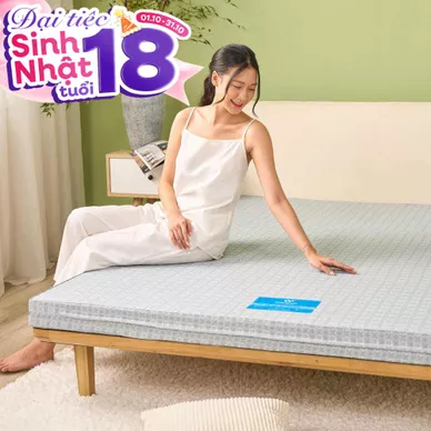 Nệm bông ép Wonjun Pure & Fresh dày 5/9cm gấp 3 - Thumbnail