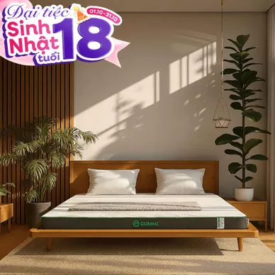 Nệm cao su thiên nhiên Gummi Premium detox giấc ngủ dày 10cm - Thumbnail