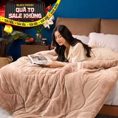 Chăn đông nhung tuyết giữ ấm Amando Warm Flannel (SS25) - Thumbnail