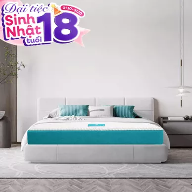Nệm foam Nhật Bản Aeroflow Fit Plus kháng khuẩn dày 20cm - Thumbnail