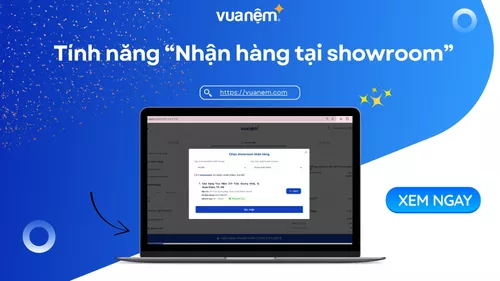 Vua Nệm ra mắt tính năng “Nhận hàng tại Showroom” trên website