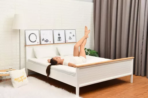 Giường Gỗ Amando Cherry thiết kế đơn giản, bền đẹp,không cong vênh