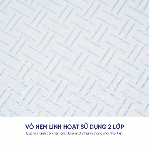 Nệm foam amando luca làm mát, thân thiên làn da, êm ái