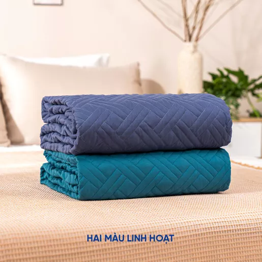 Chăn bốn mùa micro satin Goodnight Mori thoáng khí, mềm mịn