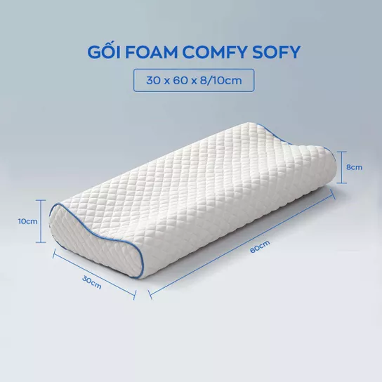 Gối foam Comfy Sofy công thái học - Ảnh 1