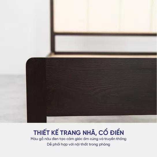 Giường gỗ Tần Bì Amando Athena - Ảnh 5