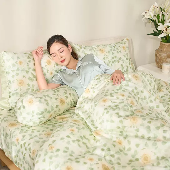 Bộ ga chun Lụa tencel cao cấp Amando Bliss 4 chi tiết mã TC001 - Ảnh 1
