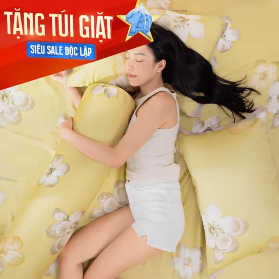Bộ ga chun Lụa tencel cao cấp Amando Bliss 4 chi tiết mã TC002 - Ảnh 1
